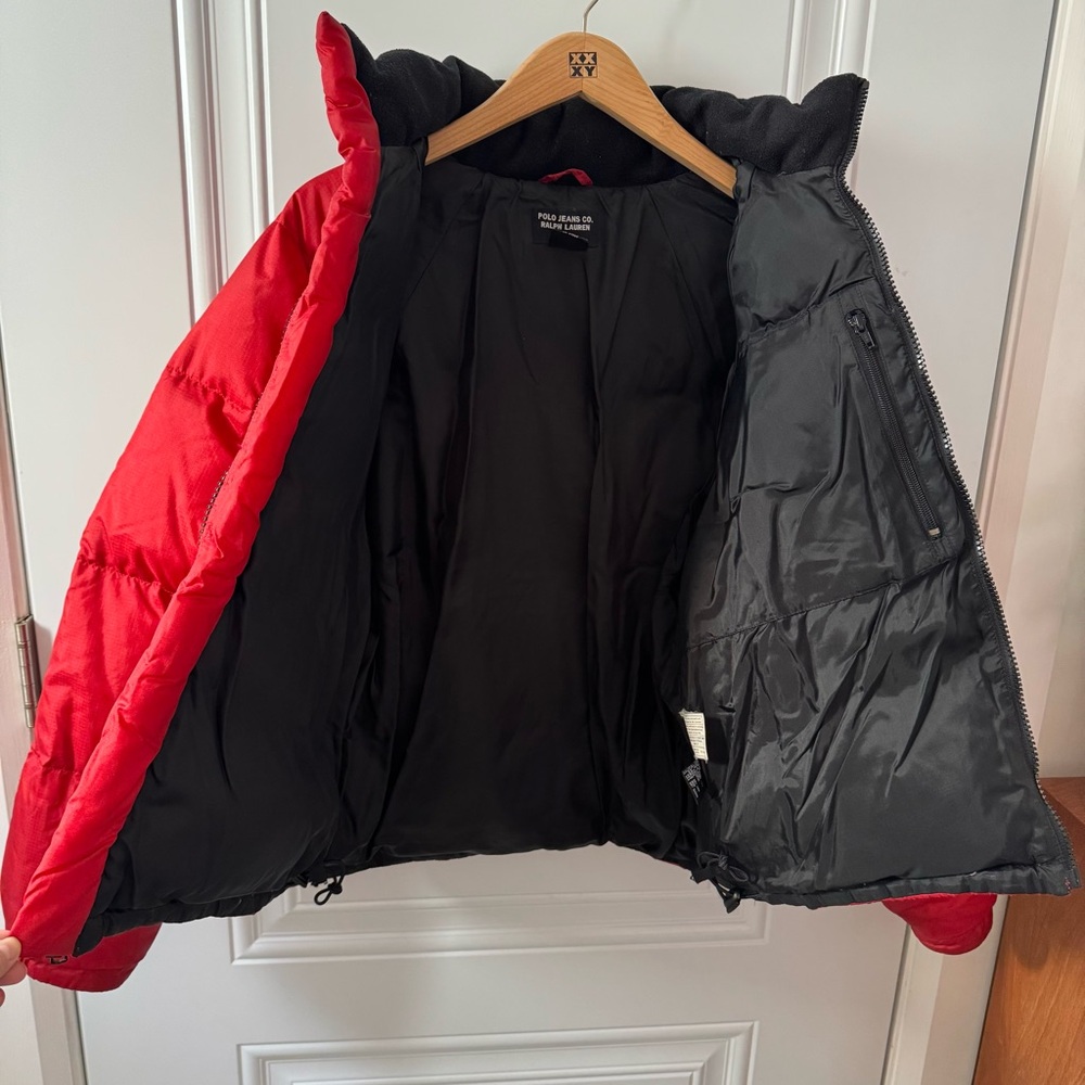 Vintage 1990’s Polo Ralph Lauren Red Puffer Jacket - Picture 11 of 11